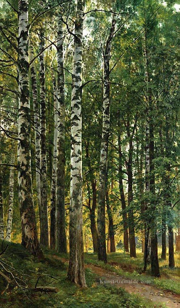 Birkenhain 1896 klassische Landschaft Ivan Ivanovich Bäume Ölgemälde